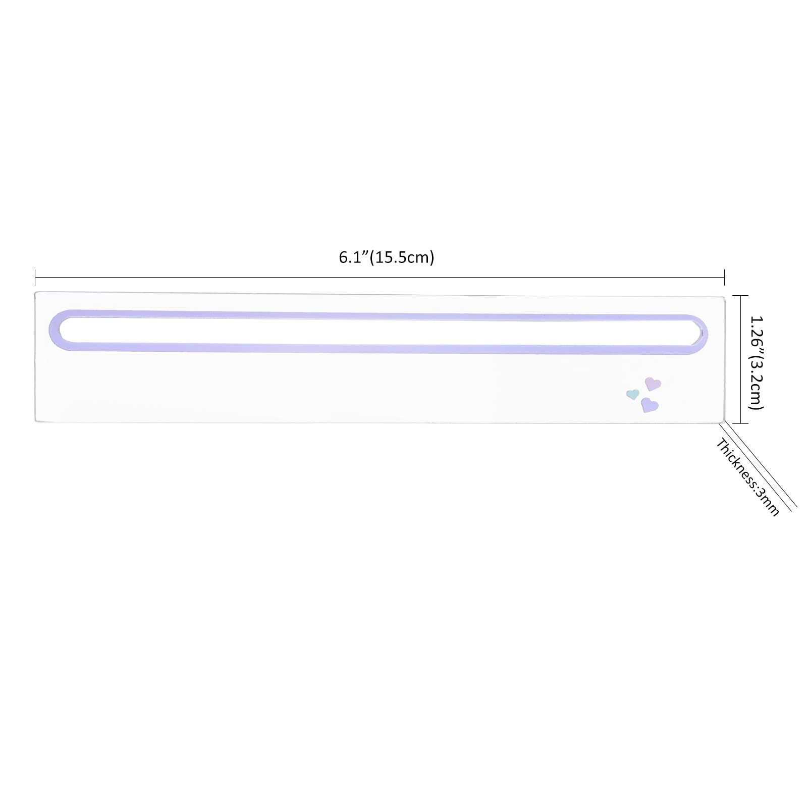 4 PCS Card Readers for Mahjong (Purple), Acrylic, Card Line Finders & Rules Helpers for American Mahjong, Mahjong Accessories