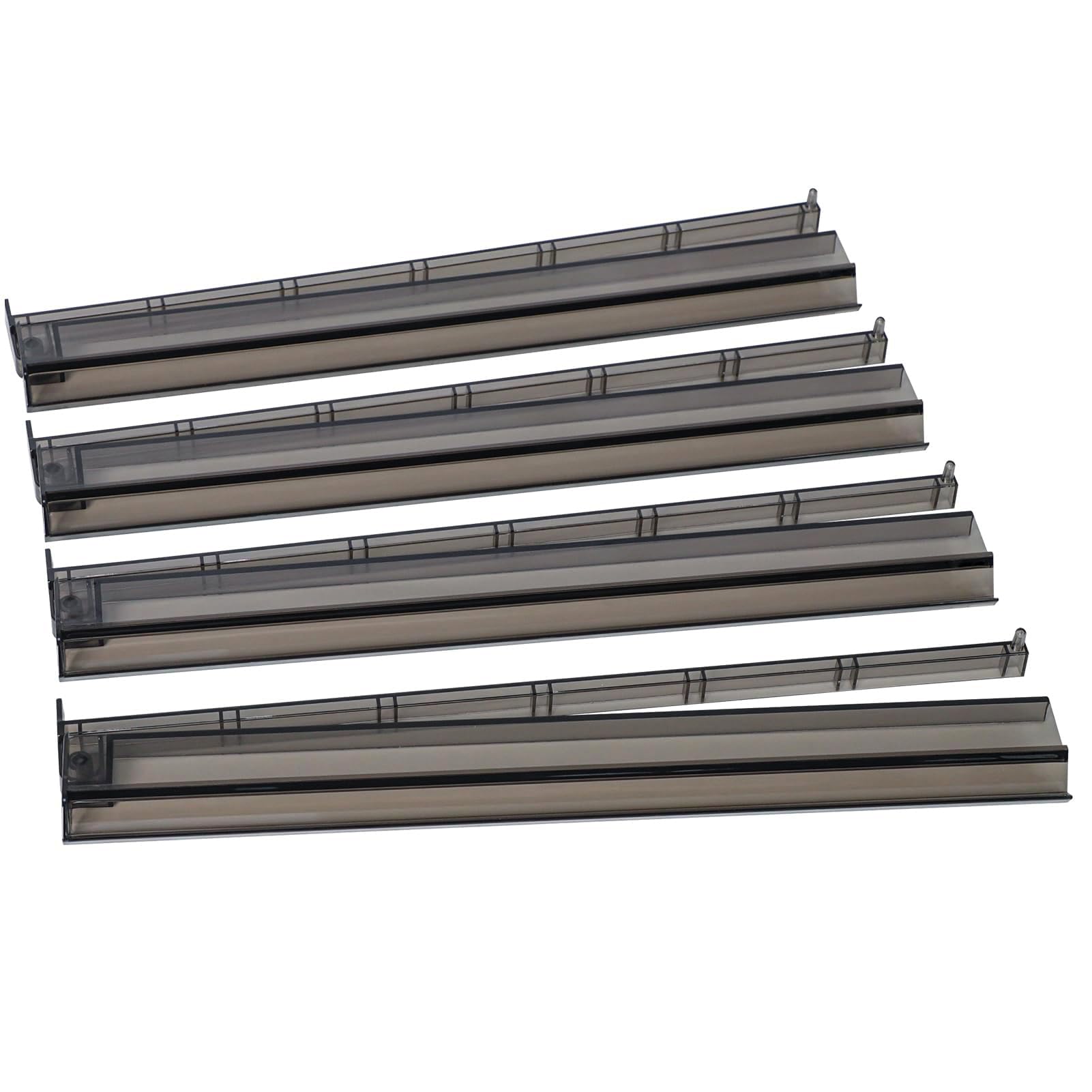 Mahjong All-in-One Tile Rack & Pusher, Clear Acrylic Mahjong Rack and Pusher Combo, Modern American Majiang Tile Racks, Set of 4