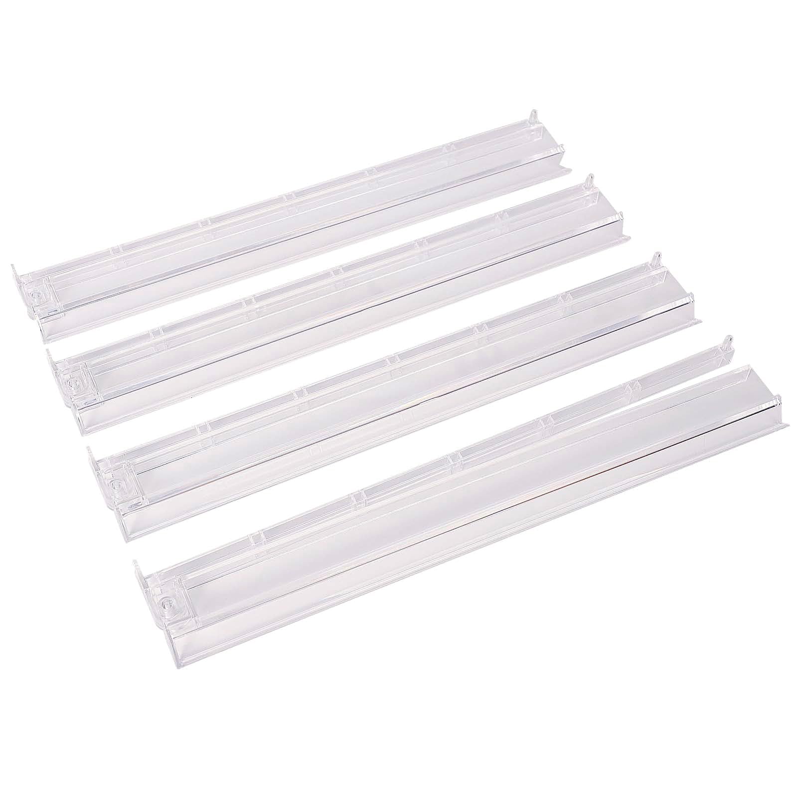 Mahjong All-in-One Tile Rack & Pusher, Clear Acrylic Mahjong Rack and Pusher Combo, Modern American Majiang Tile Racks, Set of 4