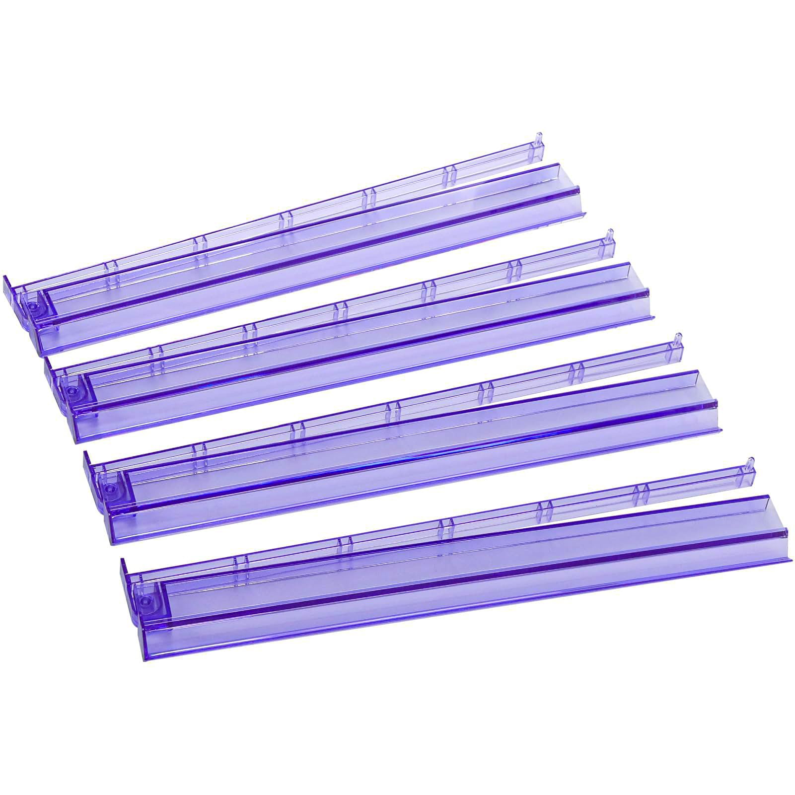 Mahjong All-in-One Tile Rack & Pusher, Clear Acrylic Mahjong Rack and Pusher Combo, Modern American Majiang Tile Racks, Set of 4