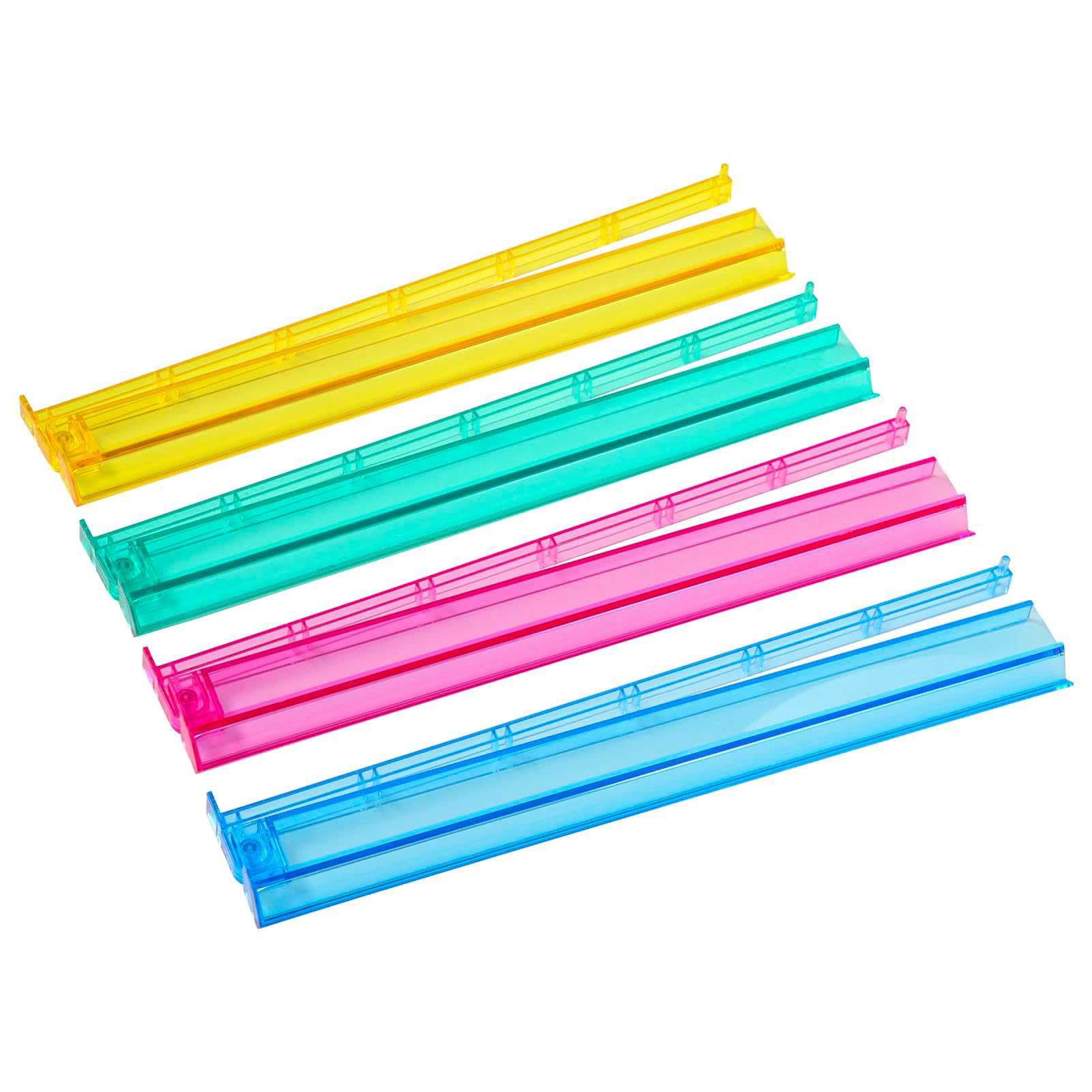 Mahjong All-in-One Tile Rack & Pusher, Clear Acrylic Mahjong Rack and Pusher Combo, Modern American Majiang Tile Racks, Set of 4